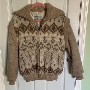 Vintage Eider Knit Lined Jacket